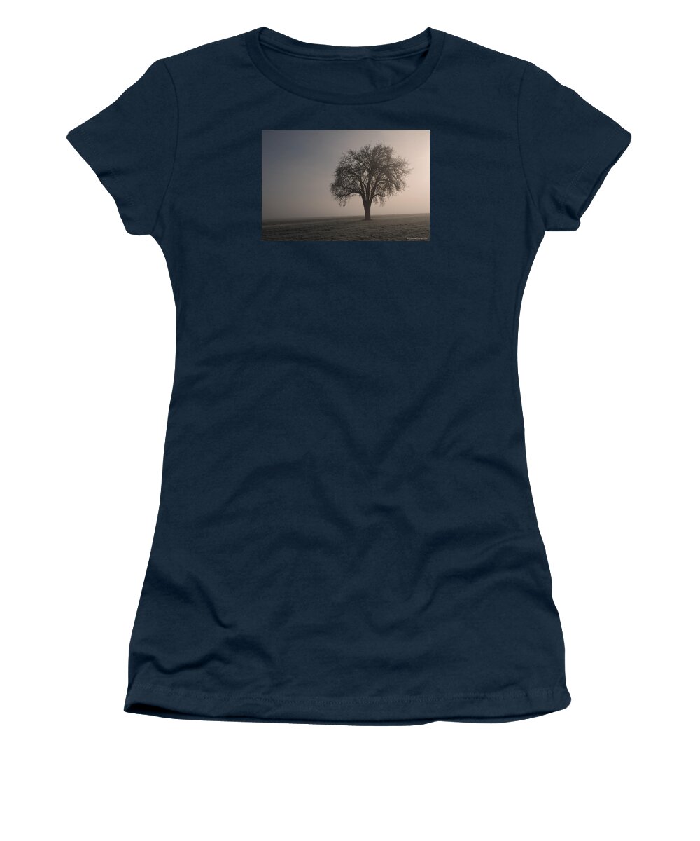 Sale Women's T-Shirt featuring the photograph Foggy Morning Sunshine by Miguel Winterpacht
