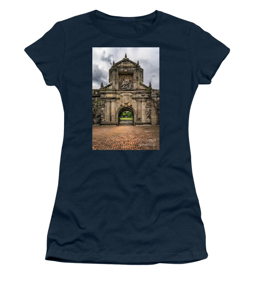 Fort Santiago Women's T-Shirt featuring the photograph Fort Santiago by Adrian Evans