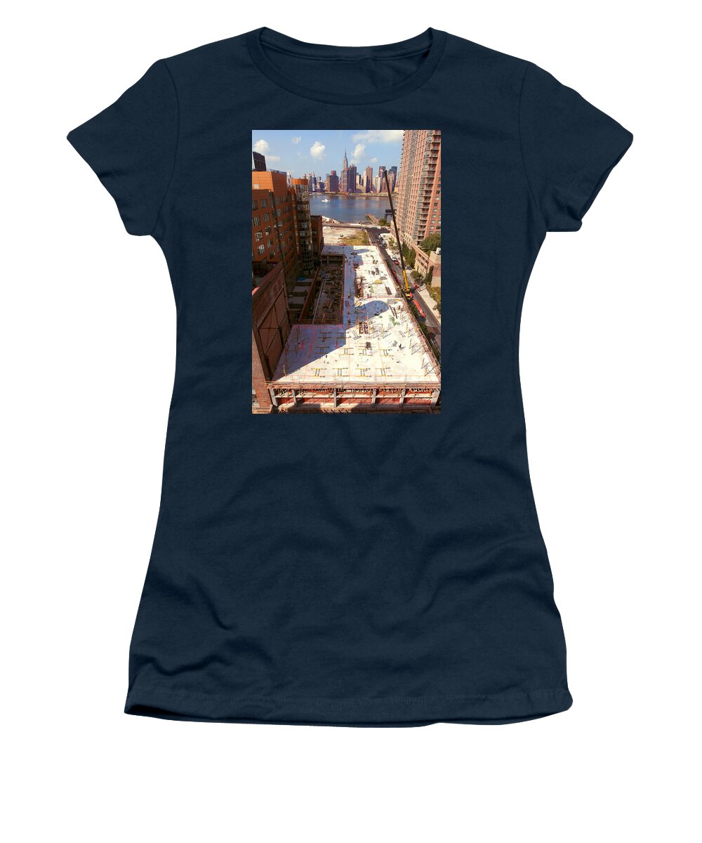  Women's T-Shirt featuring the photograph Fourth Floor Slab by Steve Sahm