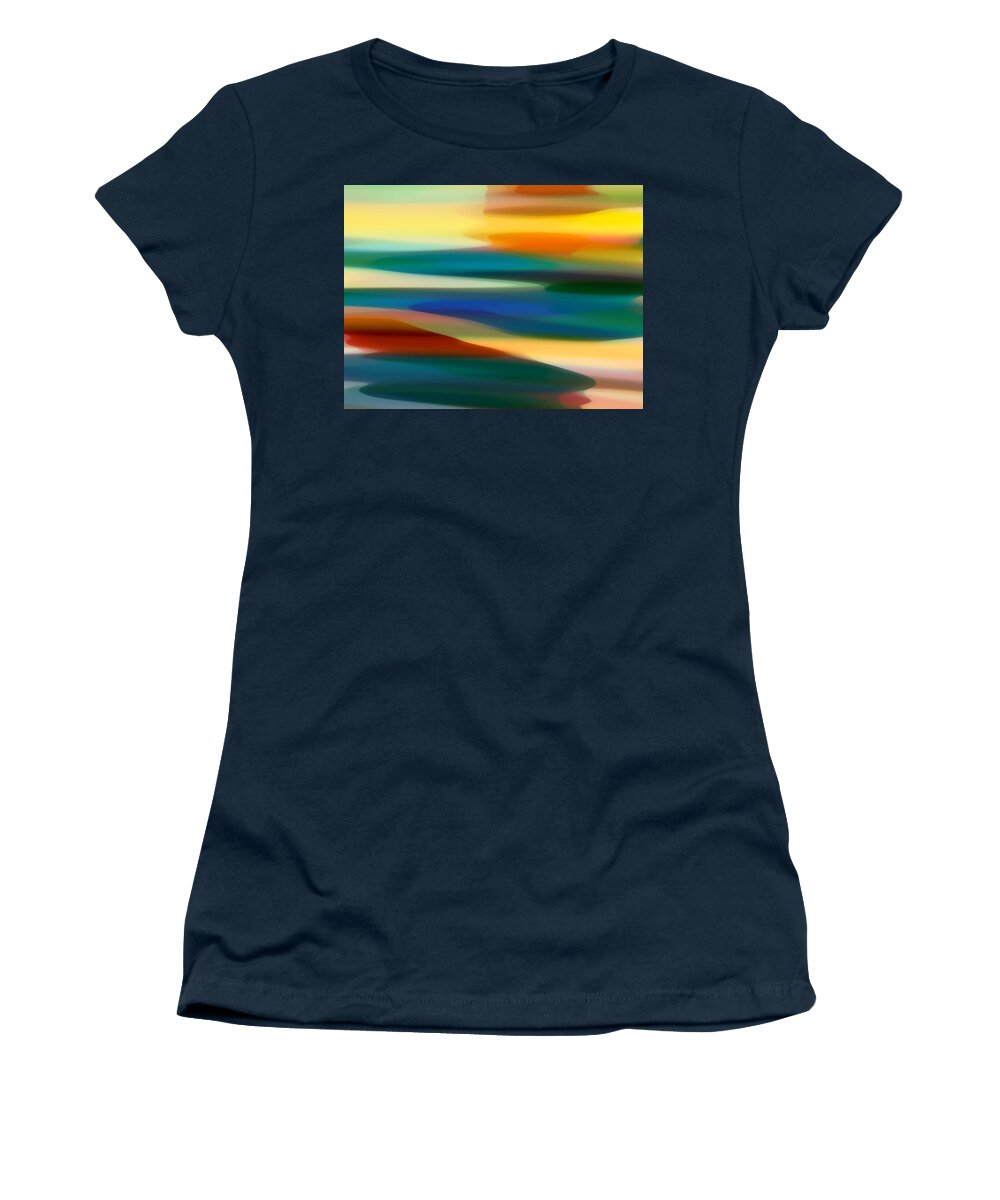 Fury Women's T-Shirt featuring the painting Fury Seascape 6 by Amy Vangsgard