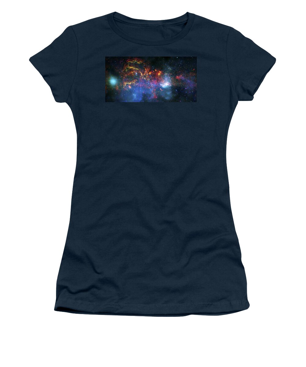 Universe Women's T-Shirt featuring the photograph Galactic Storm by Jennifer Rondinelli Reilly - Fine Art Photography