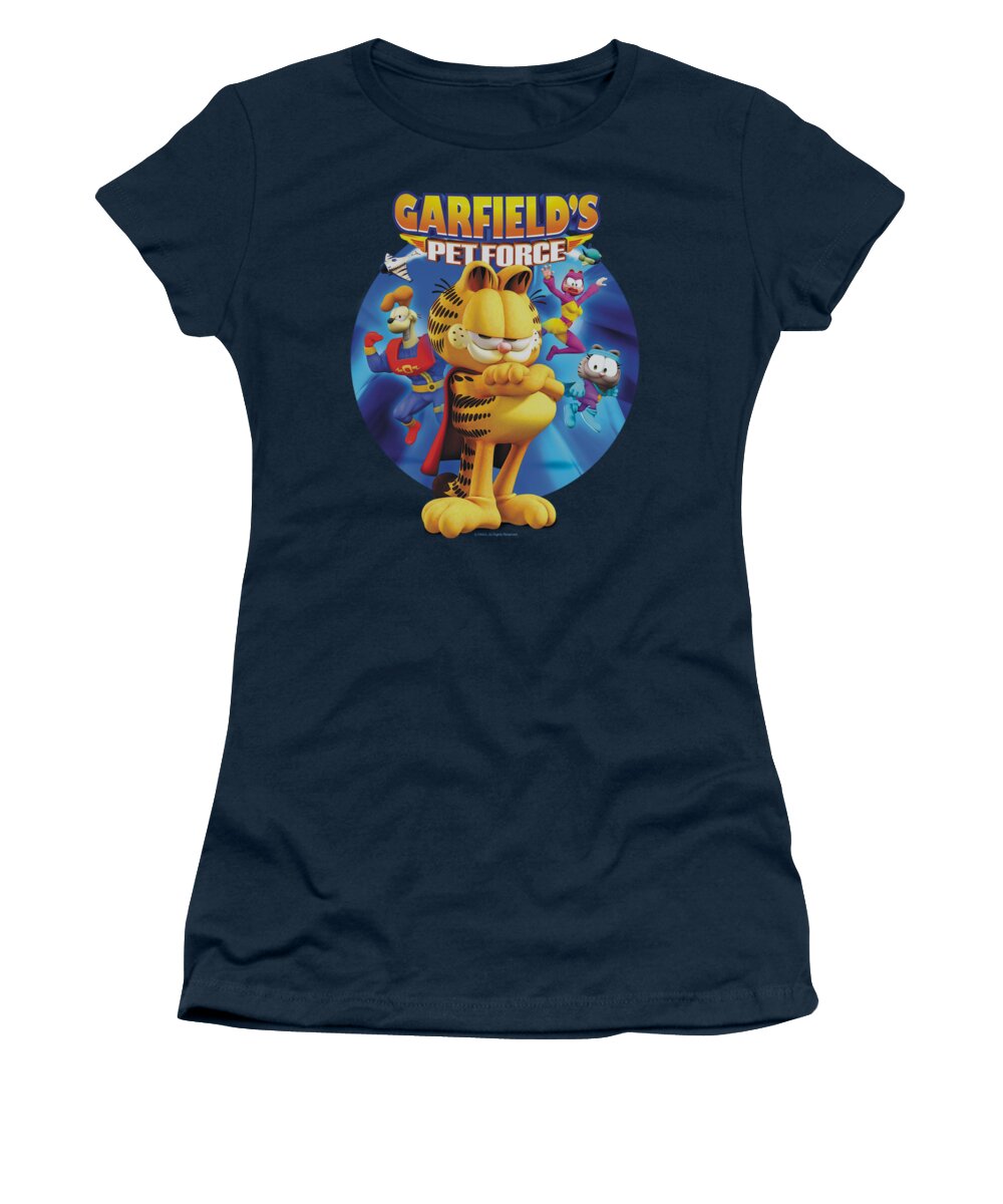 Garfield Women's T-Shirt featuring the digital art Garfield - Dvd Art by Brand A