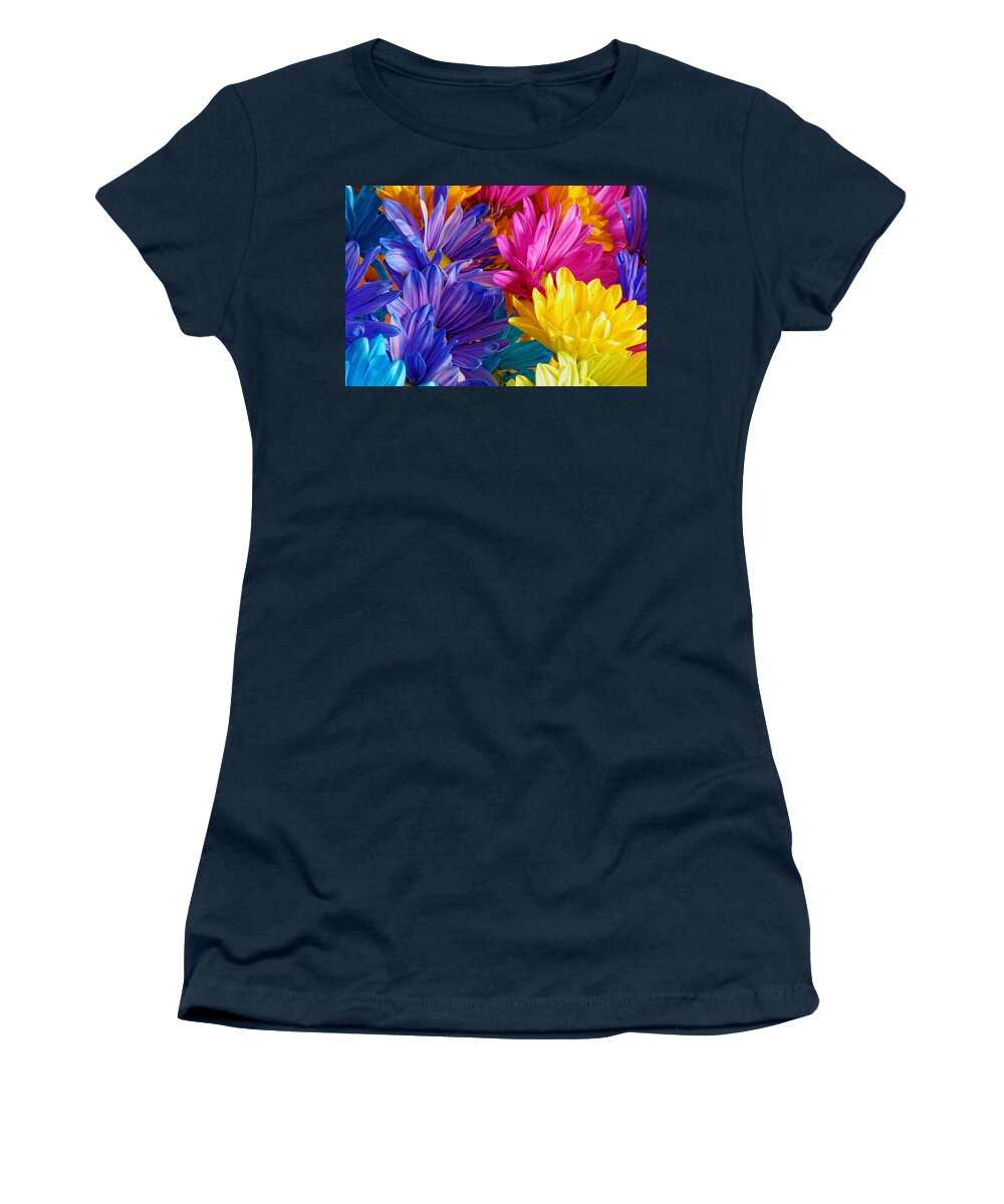 Background Women's T-Shirt featuring the photograph Gerber Flowers by Peter Lakomy