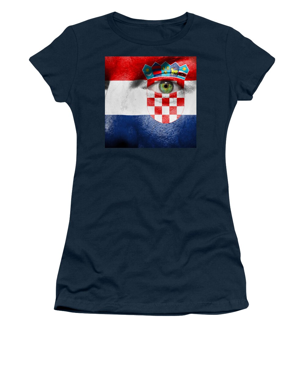 Art Women's T-Shirt featuring the photograph Go Croatia by Semmick Photo