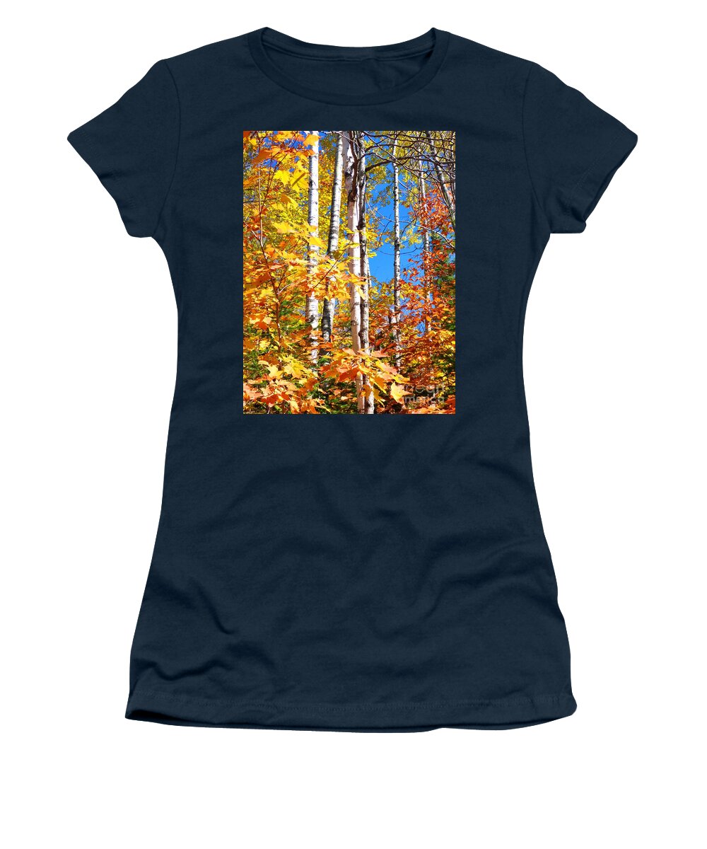 Autumn Women's T-Shirt featuring the photograph Gold Autumn by Cristina Stefan