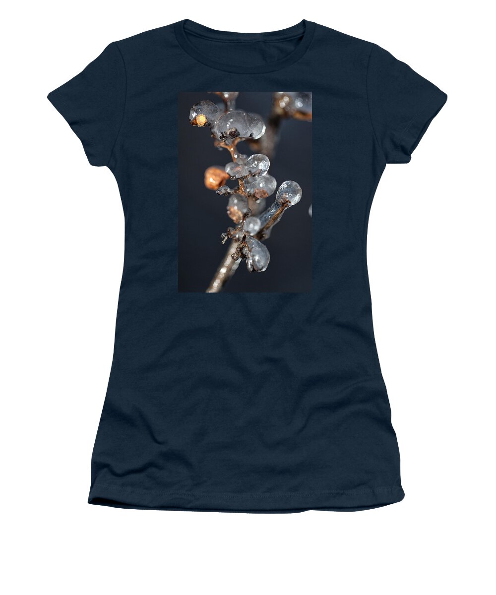 Ice Women's T-Shirt featuring the photograph Grape Ice by Eunice Gibb