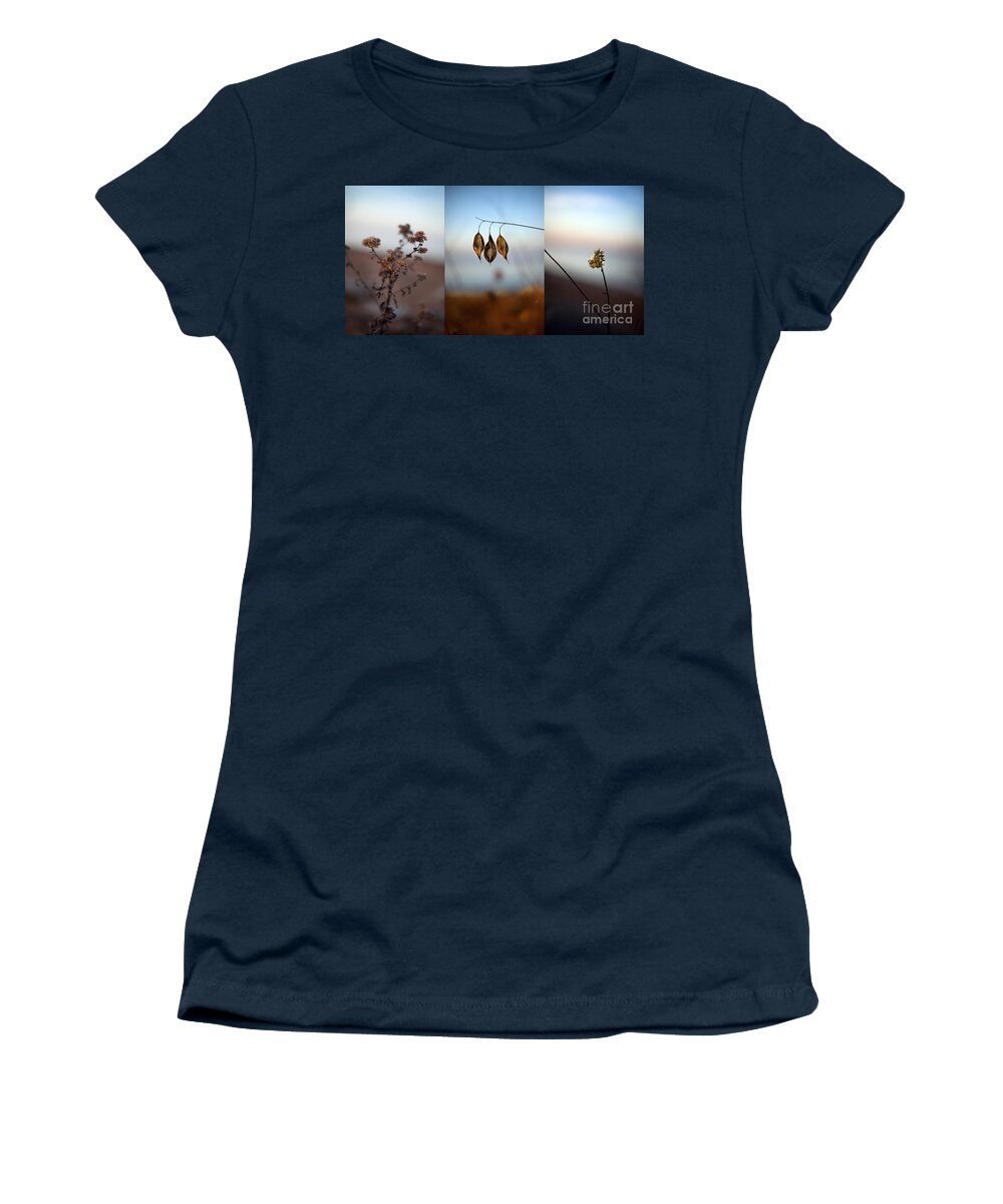 Weeds Women's T-Shirt featuring the photograph Grown from the Lake Bottom by Greg Kopriva