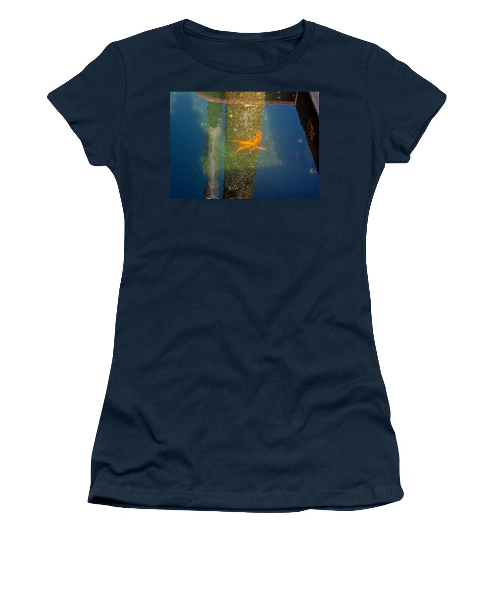 Gig Harbor Women's T-Shirt featuring the photograph Harbor Star Fish by Tikvah's Hope