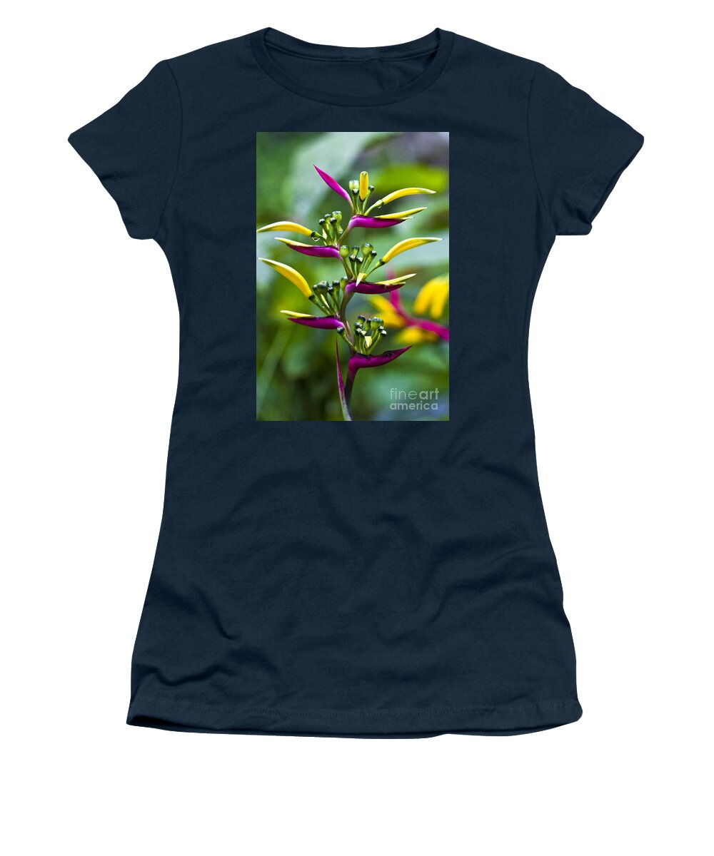 Heliconia Women's T-Shirt featuring the photograph Heliconia subulata II by Heiko Koehrer-Wagner
