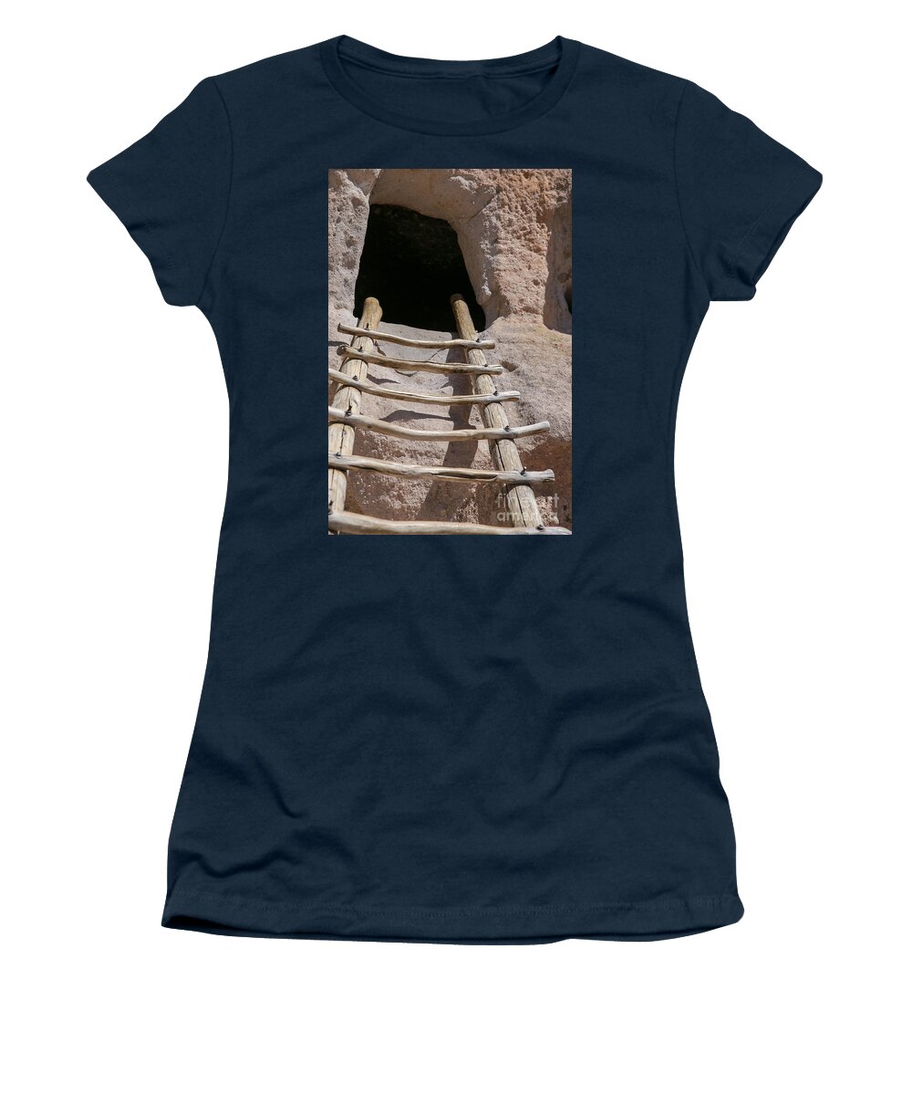 Frijoles Canyon Women's T-Shirt featuring the photograph Home in Frijoles Canyon by Lynn Sprowl