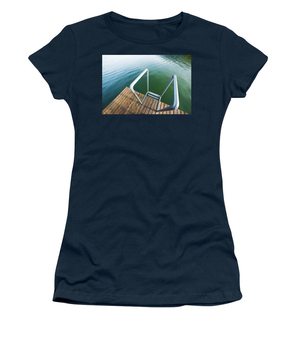Water Women's T-Shirt featuring the photograph Into the water by Chevy Fleet