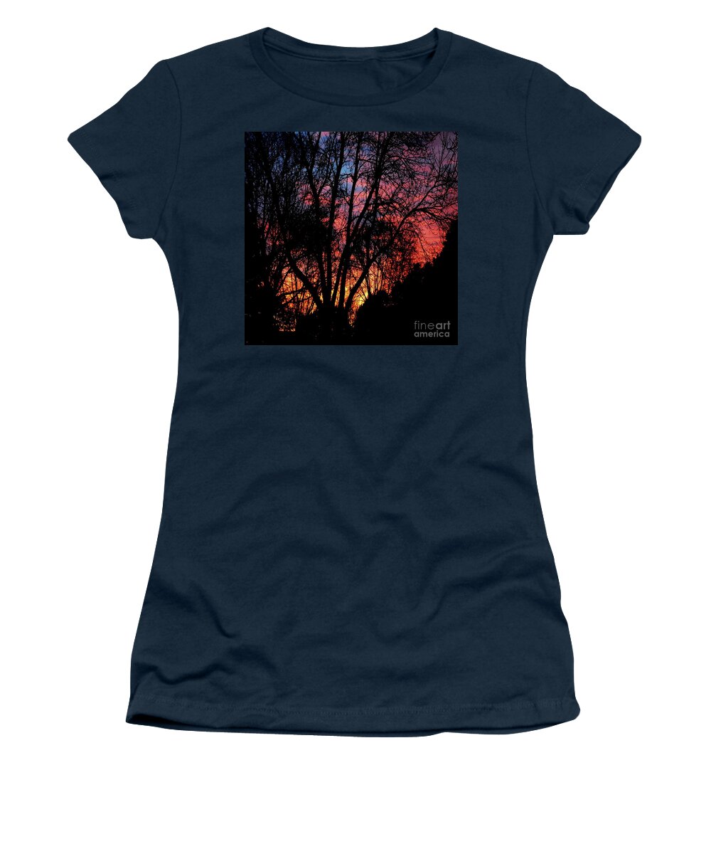 Dawn Women's T-Shirt featuring the photograph January Dawn by Luther Fine Art