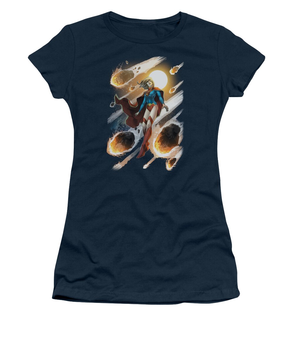 Justice League Of America Women's T-Shirt featuring the digital art Jla - Supergirl #1 by Brand A