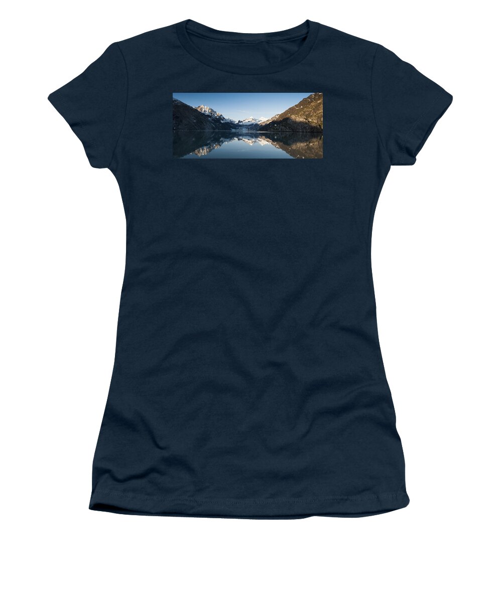 Feb0514 Women's T-Shirt featuring the photograph John Hopkins Glacier Glacier Bay Np by Flip Nicklin