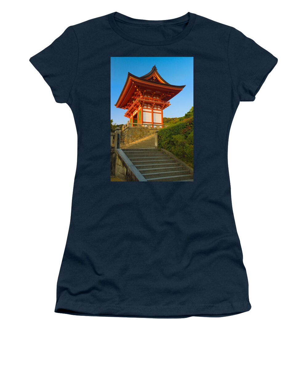 Pagoda Women's T-Shirt featuring the photograph Kiyomizudera Temple by Sebastian Musial