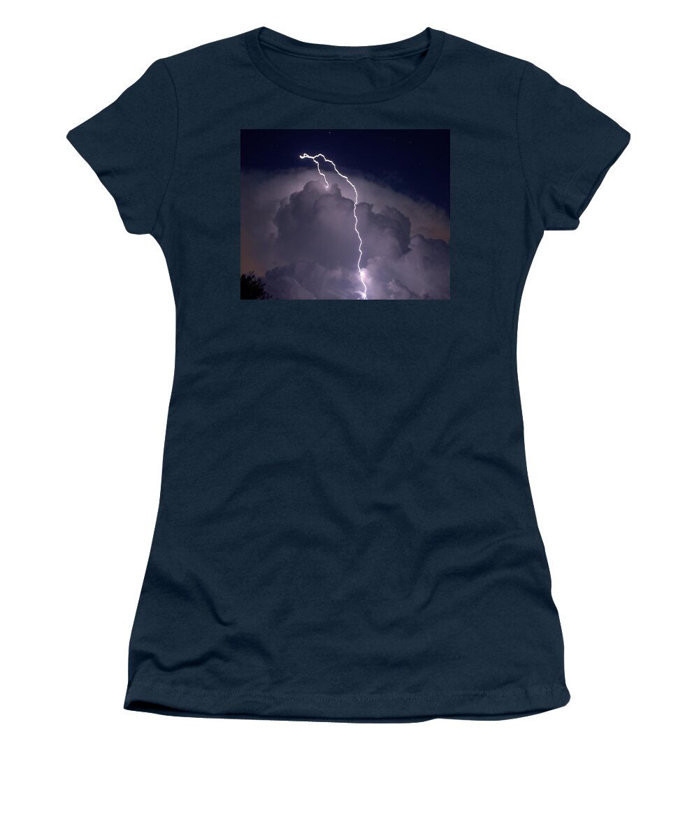 Landscape Women's T-Shirt featuring the photograph Lashing Out by Charlotte Schafer
