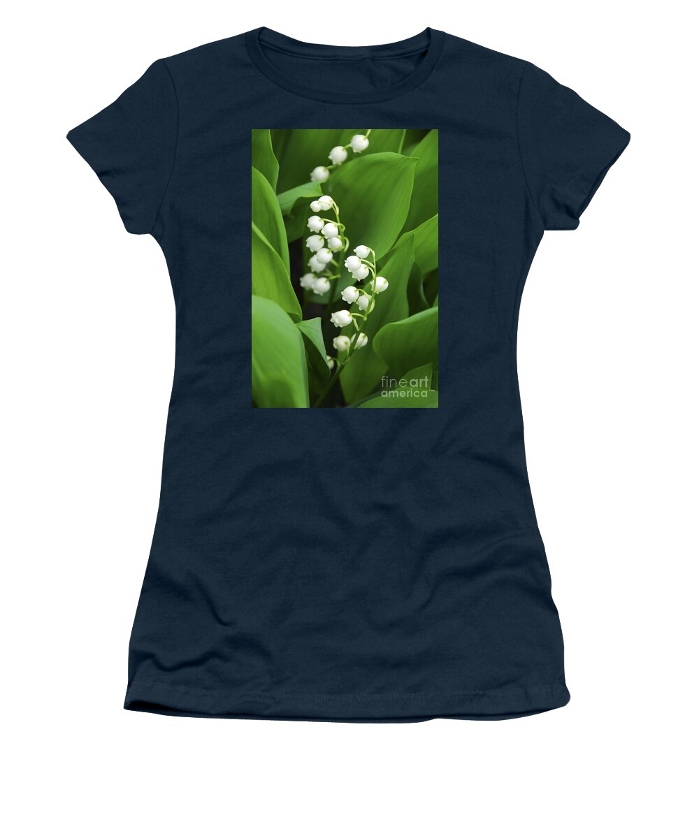 Lily Women's T-Shirt featuring the photograph Lily-of-the-valley by Elena Elisseeva