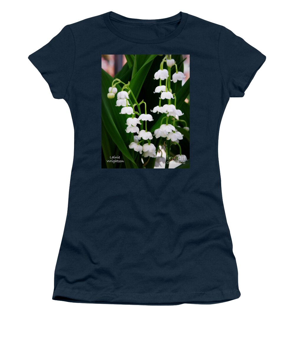 Lily Of The Valley Women's T-Shirt featuring the photograph Lily of the Valley by Lainie Wrightson