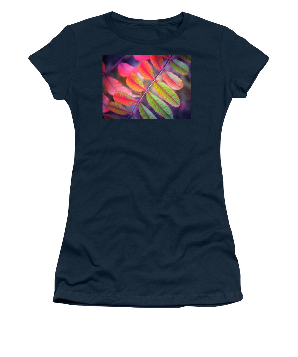 Leaves Women's T-Shirt featuring the photograph Little Leaves by Tara Turner