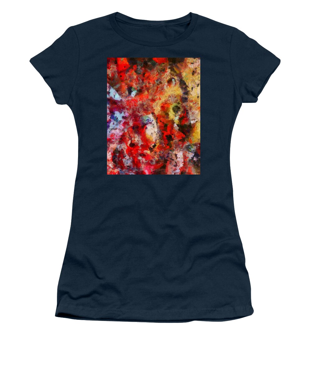 Www.themidnightstreets.net Women's T-Shirt featuring the digital art Little Whispers of Desire by Joe Misrasi
