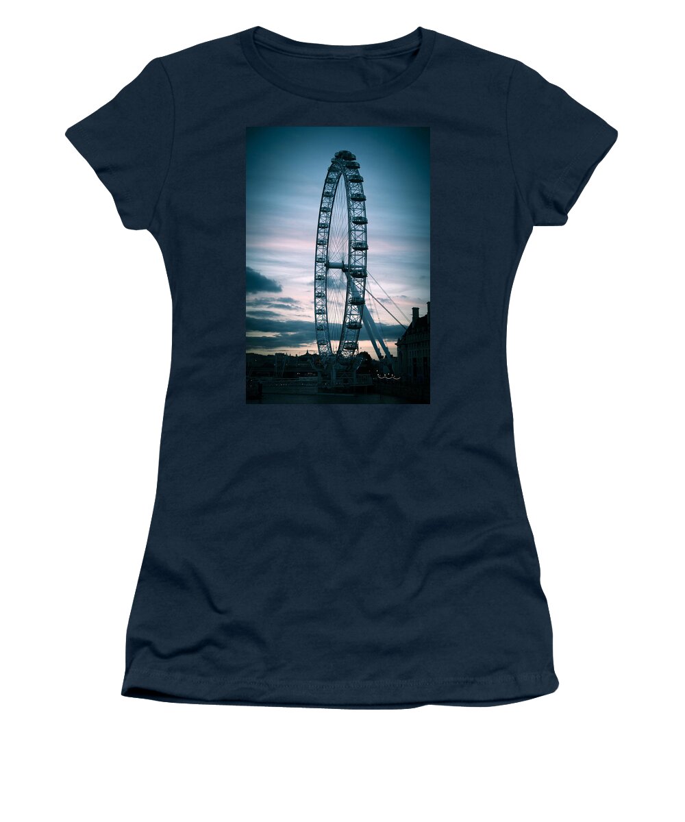 London Women's T-Shirt featuring the photograph London Eye by Bill Howard
