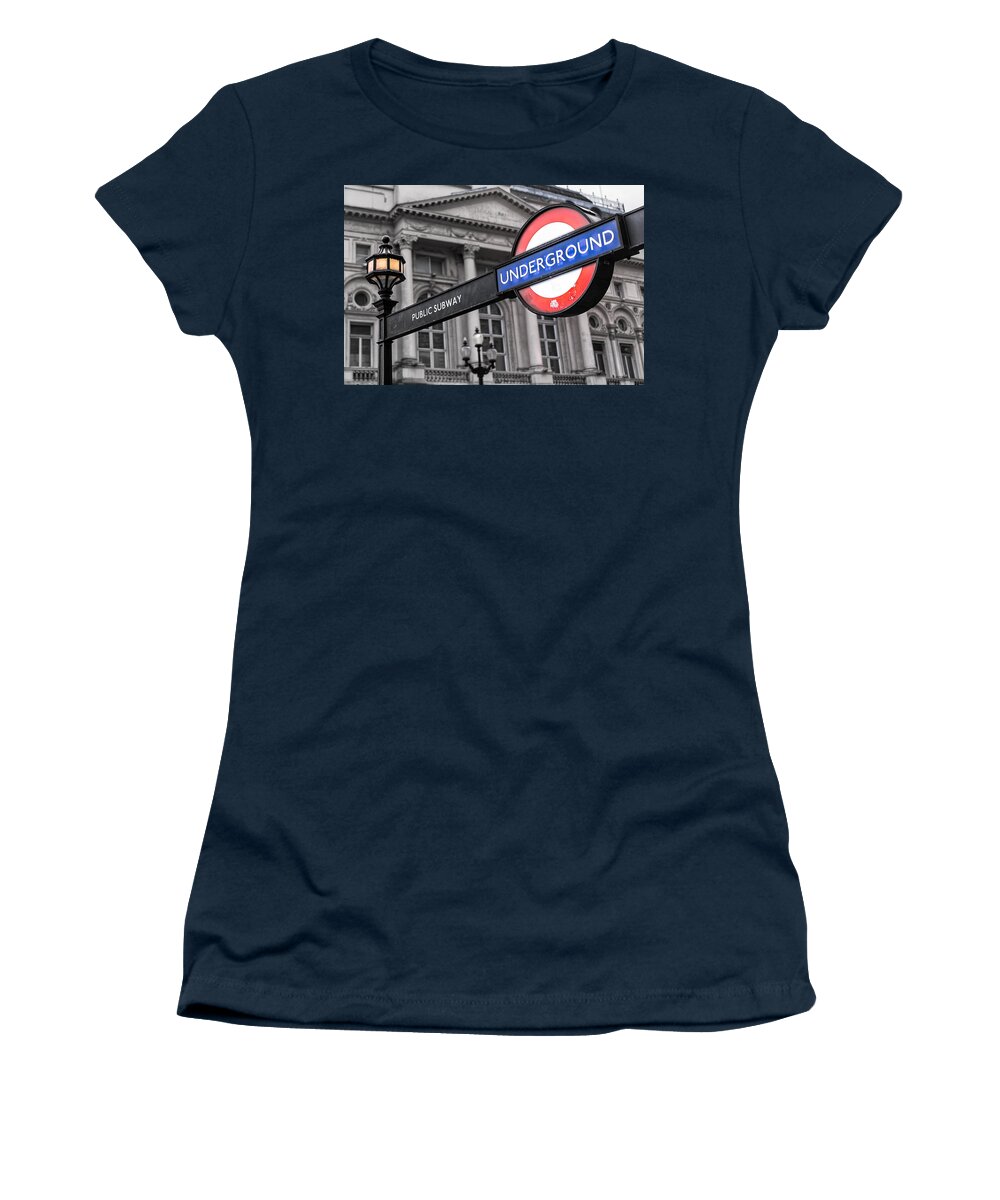 London Women's T-Shirt featuring the photograph London Underground 2 by Nigel R Bell