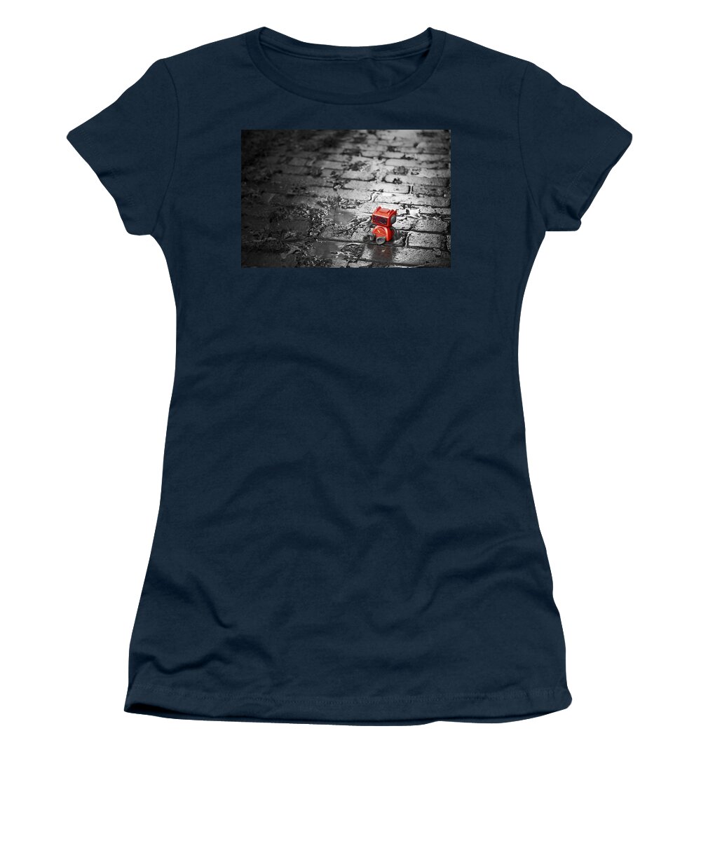 Robot Women's T-Shirt featuring the photograph Lonely Little Robot by Scott Norris