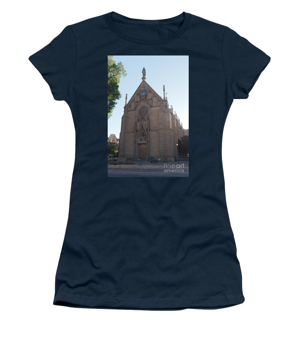 Loretto Chapel Women's T-Shirt featuring the photograph Loreto Chapel by Fred Stearns