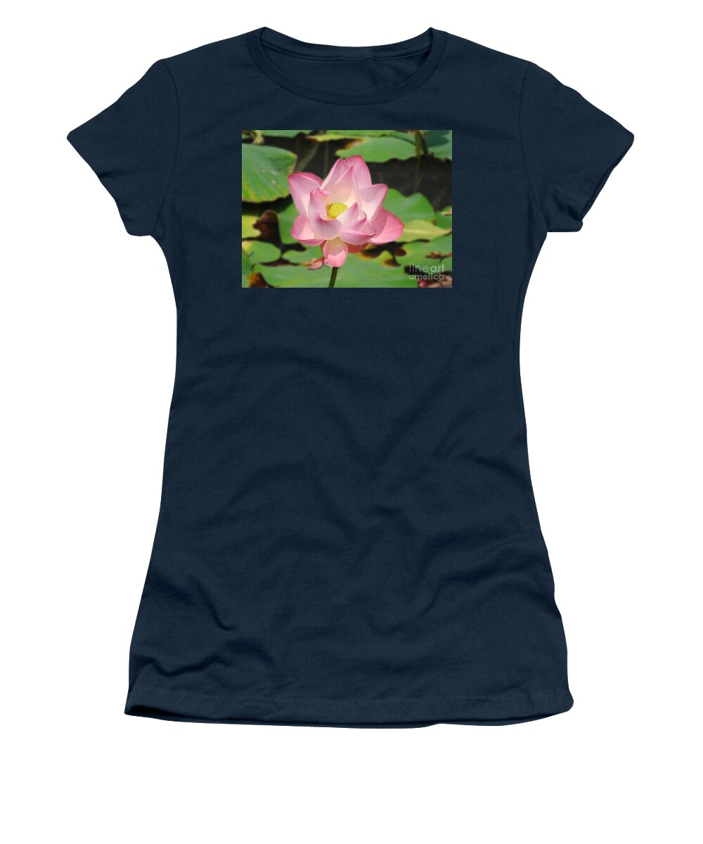 Bangkok Women's T-Shirt featuring the photograph Lotus in Bloom by Mini Arora