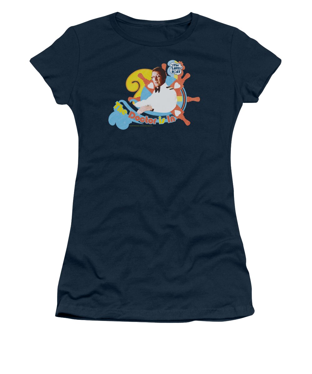 The Love Boat Women's T-Shirt featuring the digital art Love Boat - The Doctor Is In by Brand A