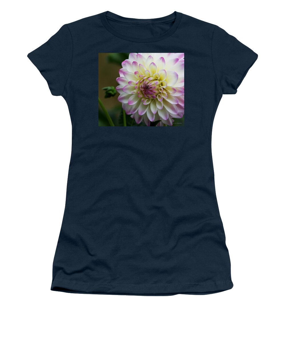 Dahlia Women's T-Shirt featuring the photograph Loving You by Jeanette C Landstrom