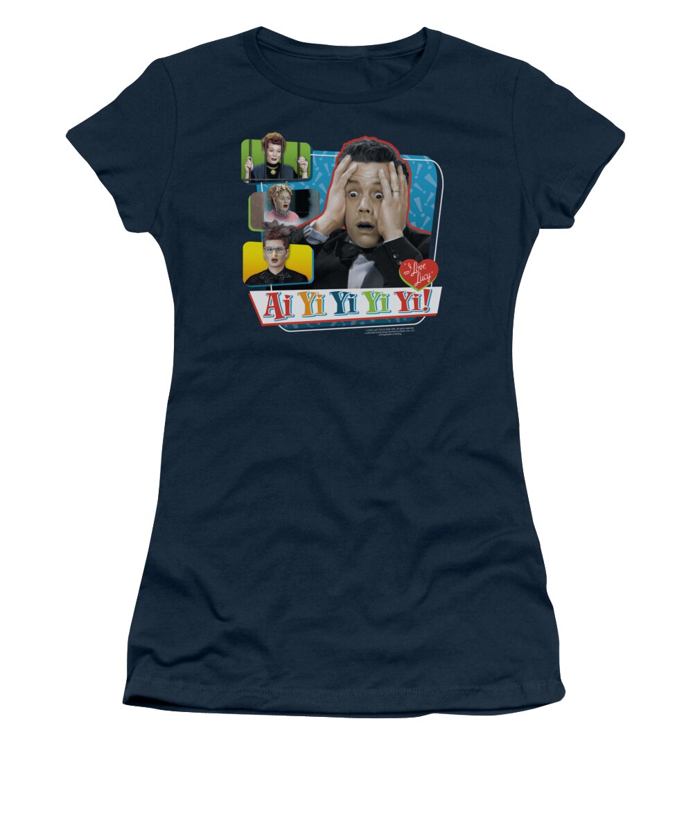 I Love Lucy Women's T-Shirt featuring the digital art Lucy - Ai Yi Yi Yi Yi by Brand A