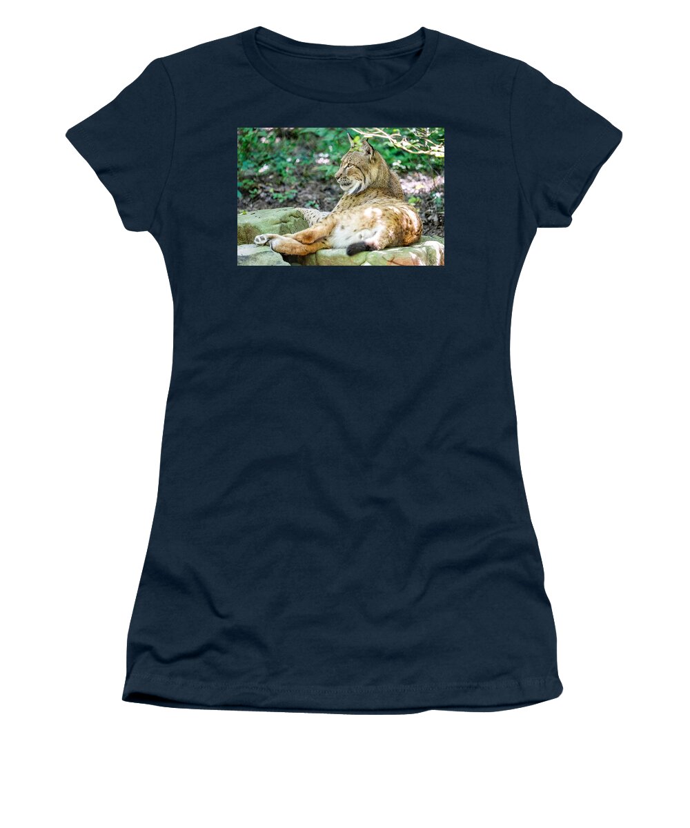 Lynx Women's T-Shirt featuring the photograph Lynx by Brett Engle