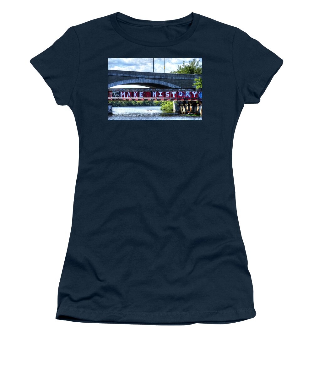Boston Women's T-Shirt featuring the photograph Make History Boston by Donna Doherty