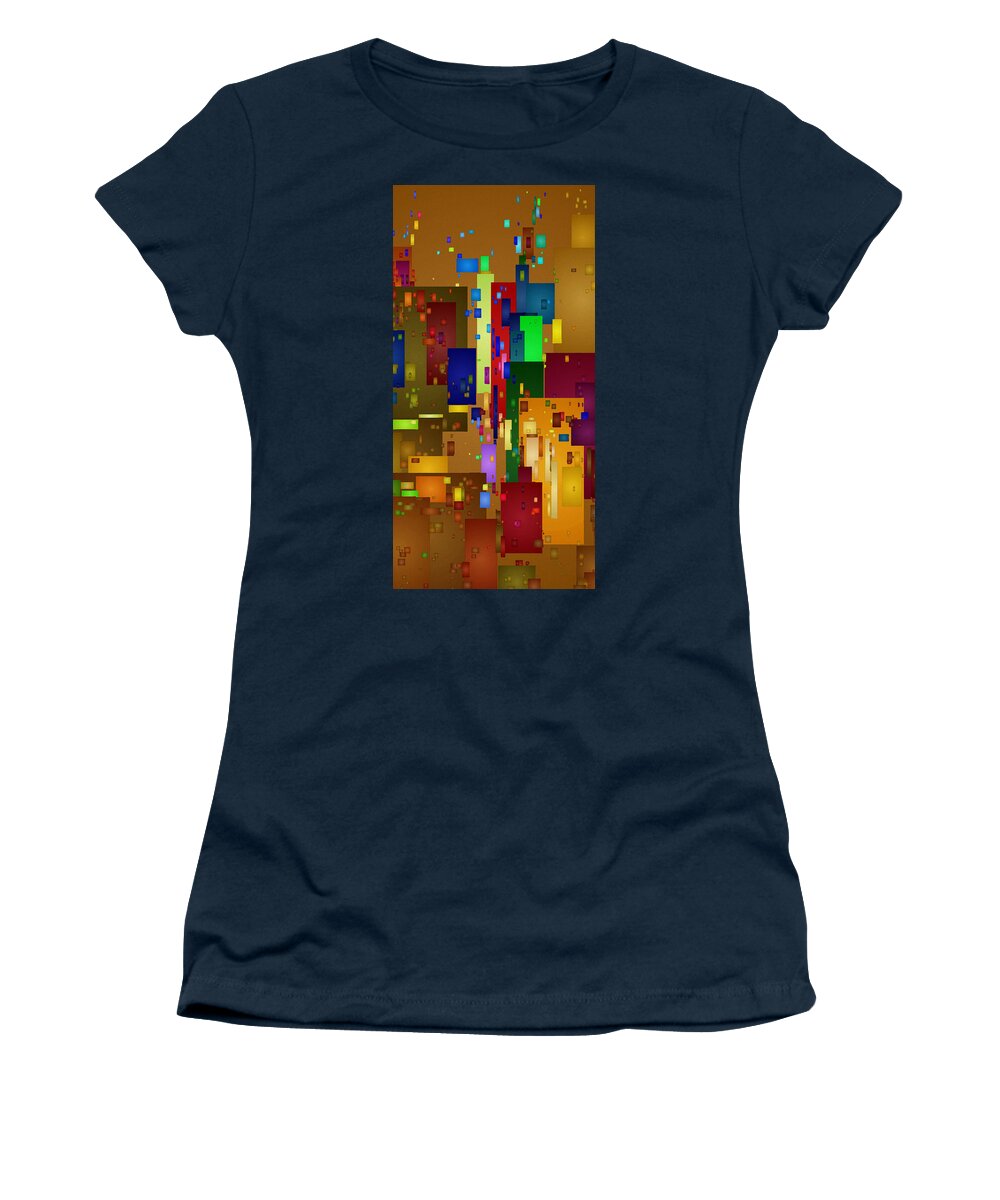 Digital Women's T-Shirt featuring the digital art Mardi Gras by David Hansen