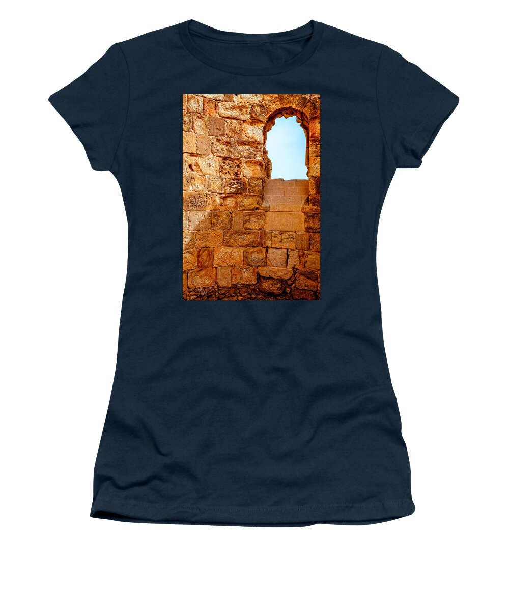 Masada Women's T-Shirt featuring the photograph Masada fortress by Alexey Stiop