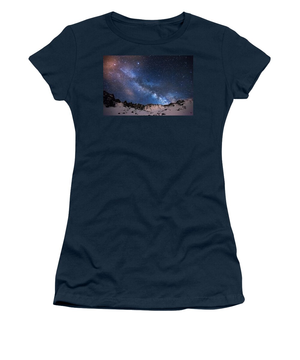 Colorado Women's T-Shirt featuring the photograph Mayflower Gulch Milky Way by Darren White