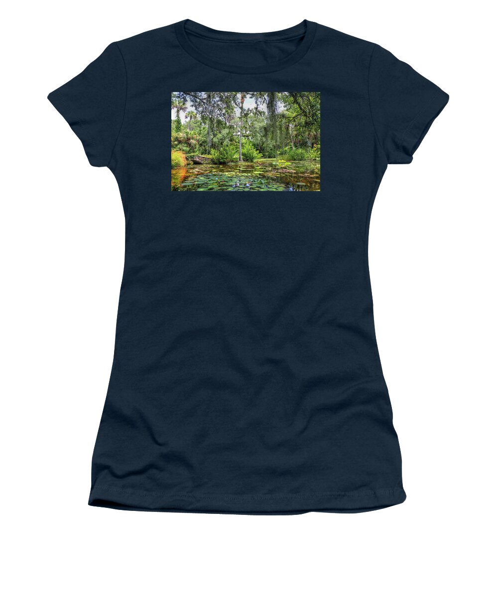 Mckee Botanical Gardens Women's T-Shirt featuring the photograph McKee Botanical Gardens by Carol Montoya