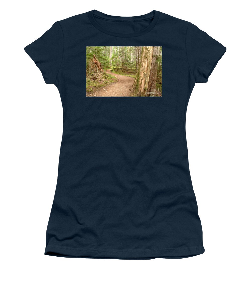 Cheakamus Rainforest Women's T-Shirt featuring the photograph Meandering Along Cheakamus Lake by Adam Jewell