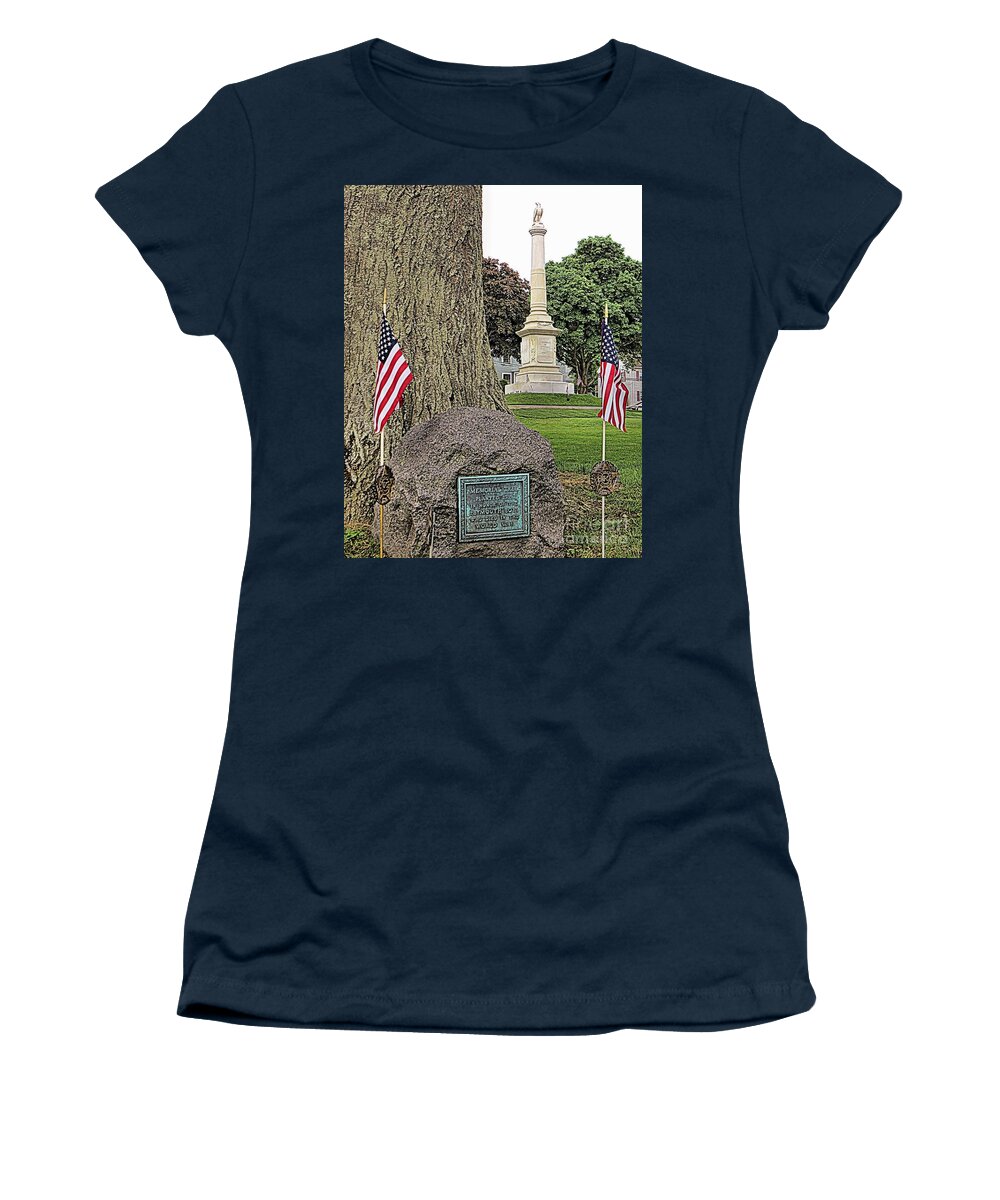 Memorial Tree 1919 Women's T-Shirt featuring the photograph Memorial Tree 1919 by Janice Drew