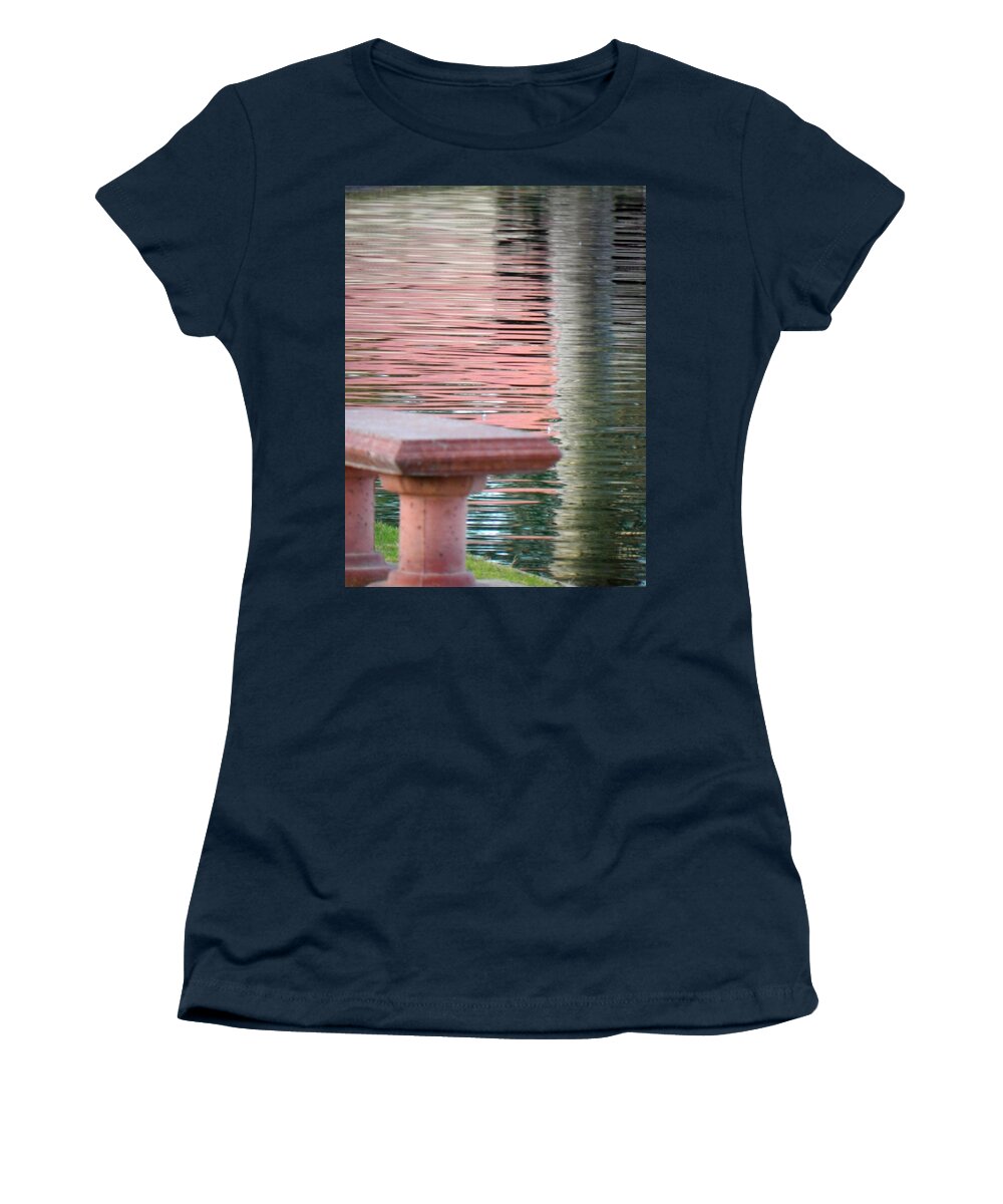 Lake Women's T-Shirt featuring the photograph Mirror to the Soul by Deb Halloran