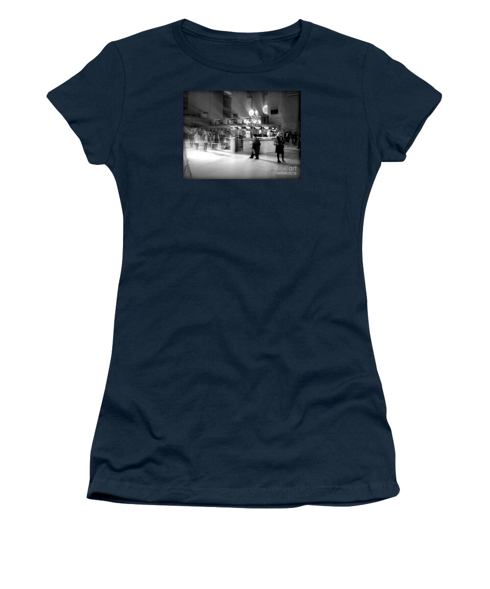 Grand Central Women's T-Shirt featuring the photograph Morning in Grand Central by Miriam Danar
