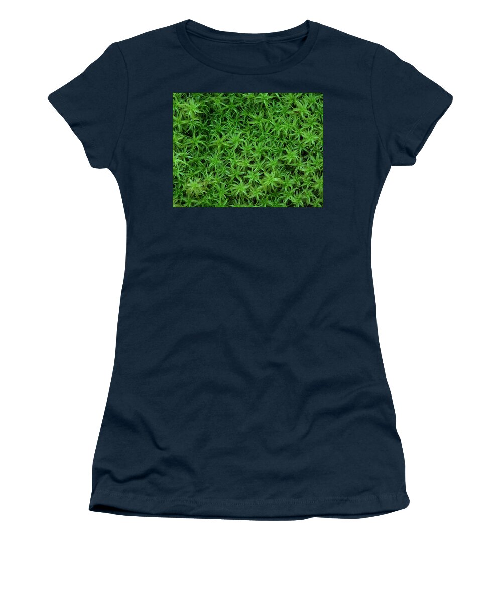 Atrichum Sp. Women's T-Shirt featuring the photograph Moss by Daniel Reed