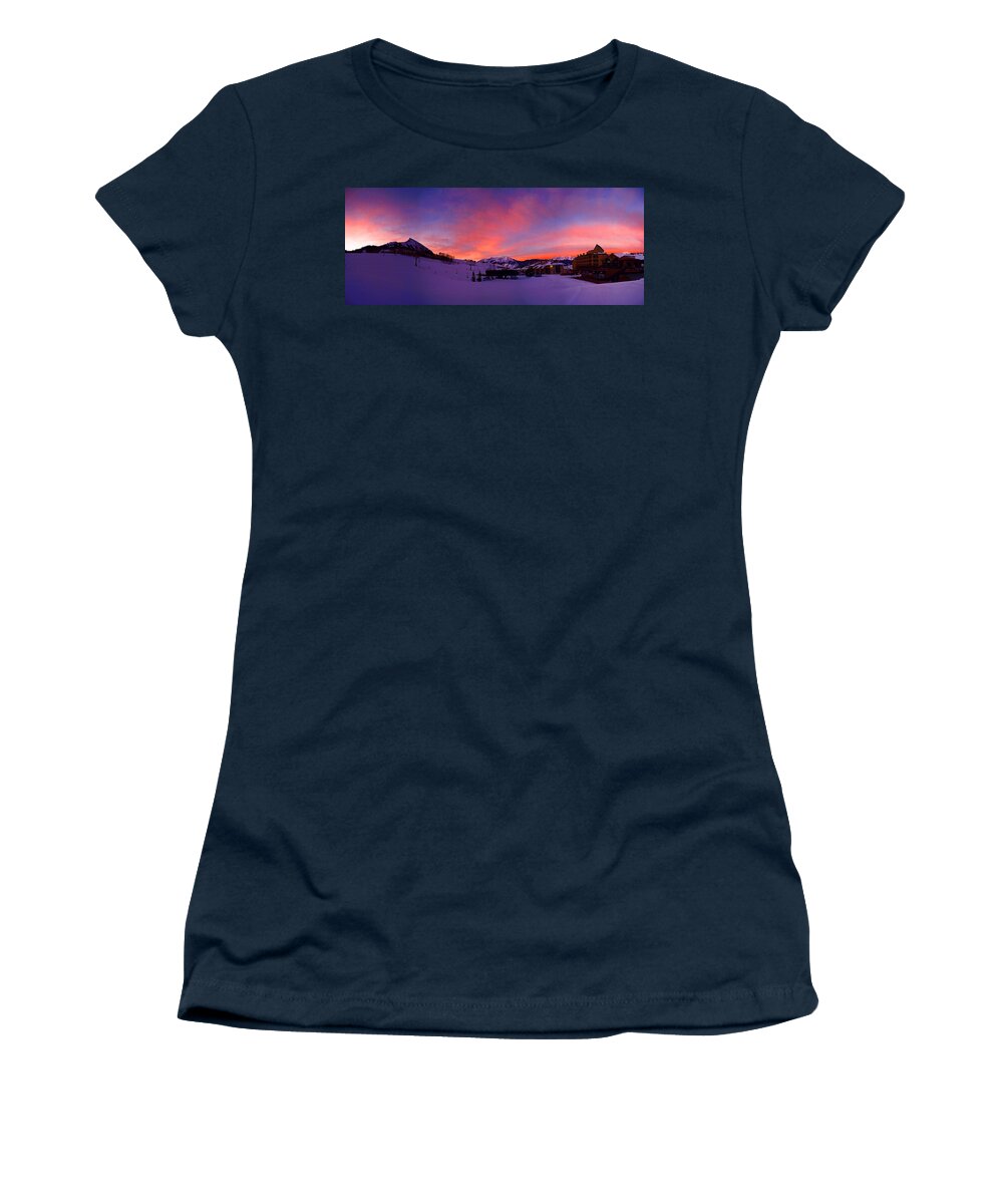 Mount Crested Butte Women's T-Shirt featuring the photograph Mount Crested Butte 2 by Raymond Salani III