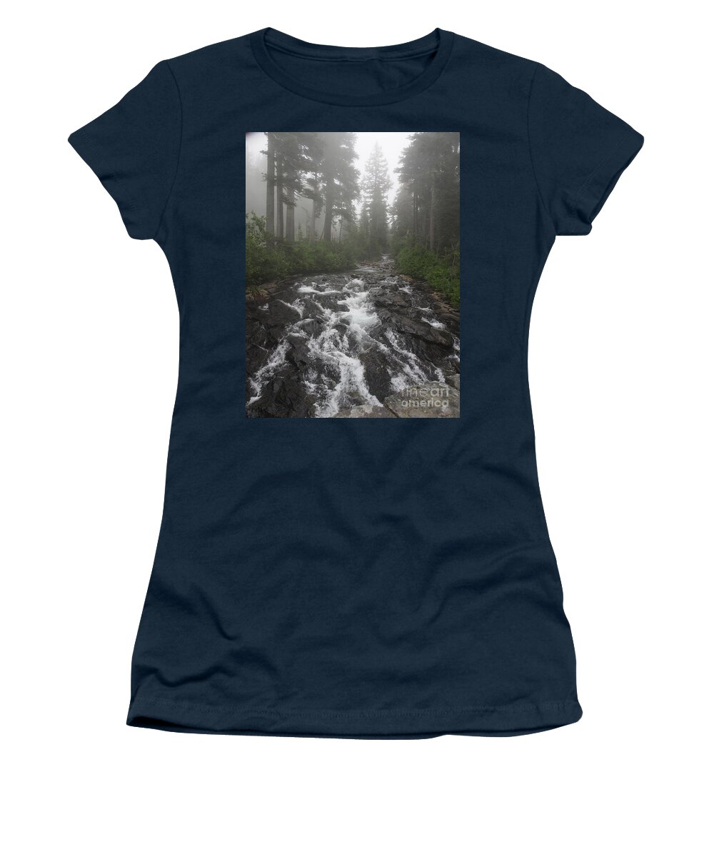 Mount Rainier National Park Washington State Women's T-Shirt featuring the photograph Mount Rainier National Park by Jacklyn Duryea Fraizer