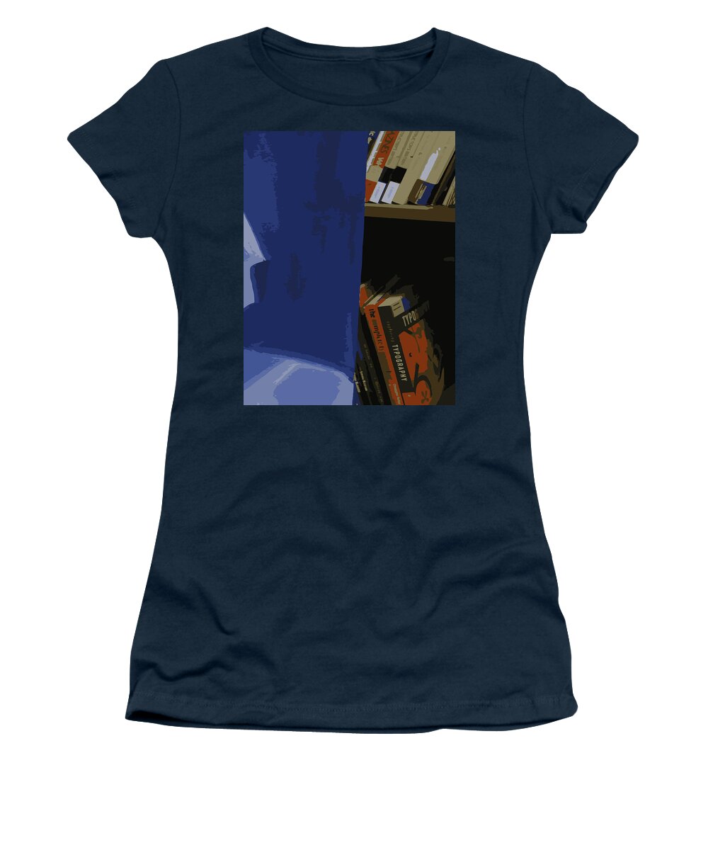 Books Women's T-Shirt featuring the photograph Multimedia Books by Shea Holliman