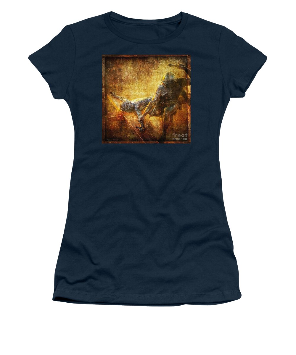 Jesus Women's T-Shirt featuring the photograph Nailed to the Cross Via Dolorosa 11 by Lianne Schneider