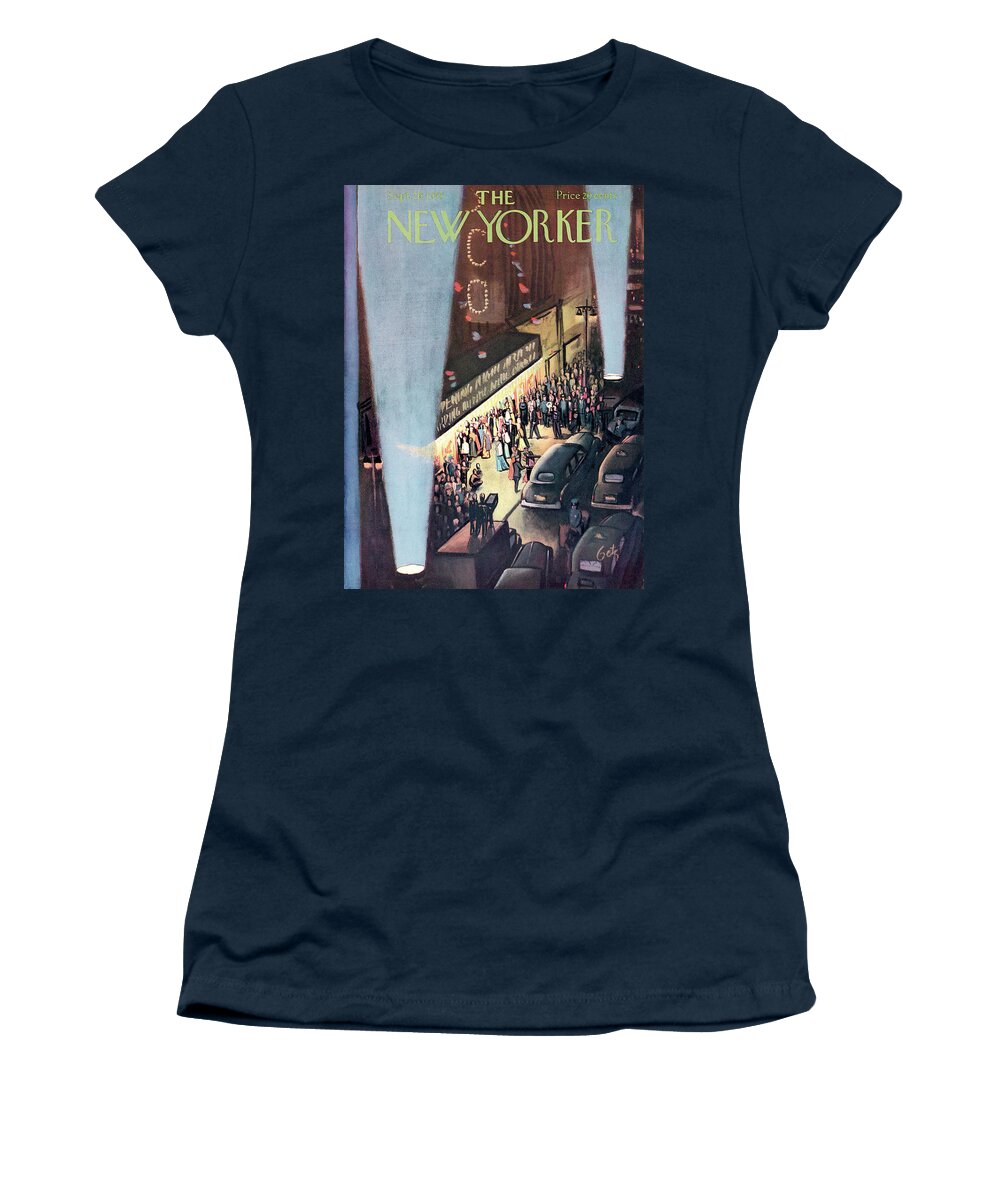 Urban Women's T-Shirt featuring the painting New Yorker September 26th, 1953 by Arthur Getz
