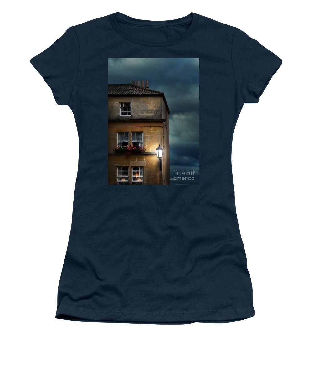 Architecture Women's T-Shirt featuring the photograph Night Flats by Jill Battaglia