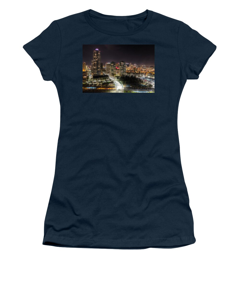 Night Women's T-Shirt featuring the photograph Nighttime by Heidi Smith
